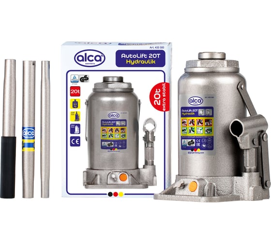 Изображение товара Гидравлический домкрат Alca 20 т, h 244-449 мм 433300