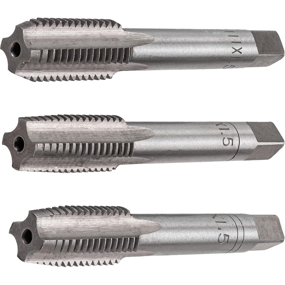 Изображение товара Метчик JBC M11x1,5 3 шт набор для метрической резьбы ручной инструмент