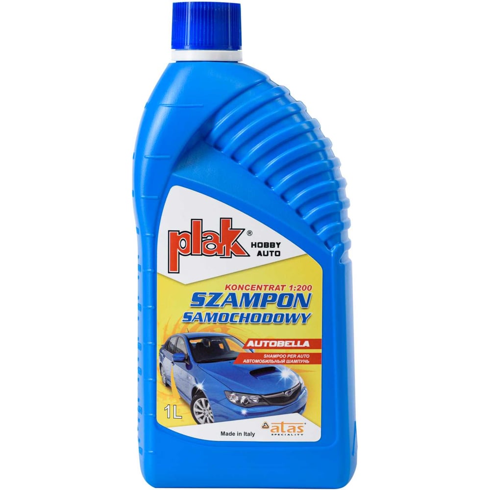 Изображение товара Автошампунь для ручной мойки PLAK Autobella 1л профессиональный средство для чистки кузова