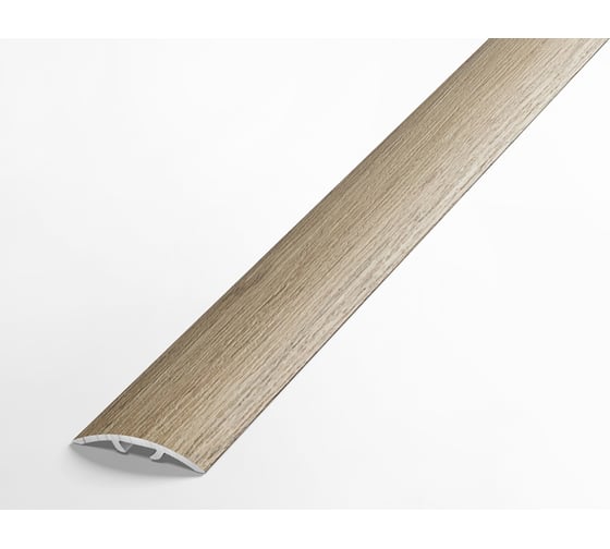 Изображение товара Порог одноуровневый алюминиевый ЛУКА (30 мм, 1,8 м, ламинированный, Дуб беленый) УТ000008781