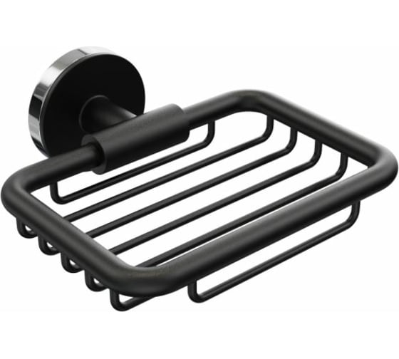 Изображение товара Мыльница для ванной Fora LORD решетчатая, черный FOR-LORD040BL