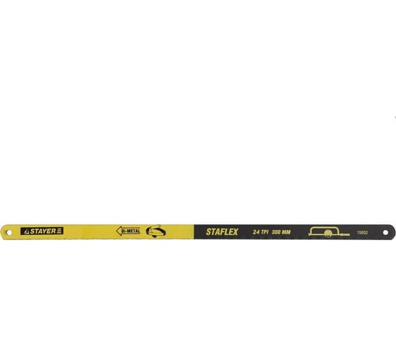 Изображение товара Полотно 10 шт. (300 мм; 24TPI) PROFESSIONAL по металлу для ножовок STAYER 15932-S10