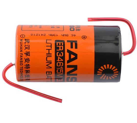 Изображение товара Литиевая батарейка FANSO ER34615M/P тип D, спиральной конструкции для приборов учёта и устройств IoT, Li-SOCl2 (1 шт) 2559463