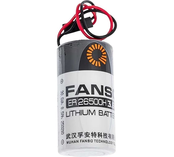 Изображение товара Литиевая батарейка FANSO ER26500H-LD/-Dupont.DB2.54 2 шт для автомобилей, счетчиков и датчиков, тип С, провода, разъем Dupont DB2.54, Li-SOCl2 6799588