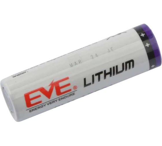 Изображение товара Аккумулятор EVE 1550 350 мАч PLM1550A  Energy 3.6 В, Li-Ion низкотемпературный с плоским электродом 5649538