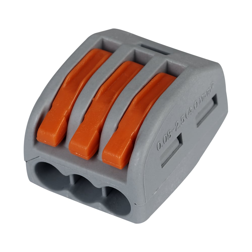 Изображение товара Соединительная клемма HLT СК-413 20 штук многоразовая для проводов 0.1-2.5 мм2