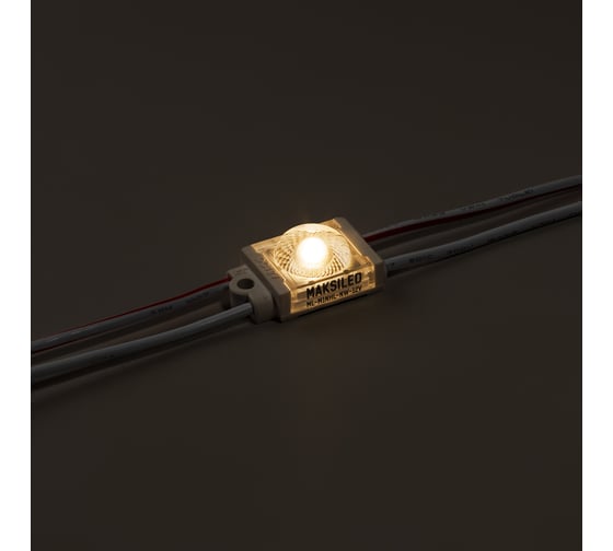 Изображение товара Светодиодный модуль MAKSILED 40 шт, 0.48Вт, 12В, IP67, 1smd 2835, 85лм, 2800-3200K ML-M1NHL-2835-WW-12V