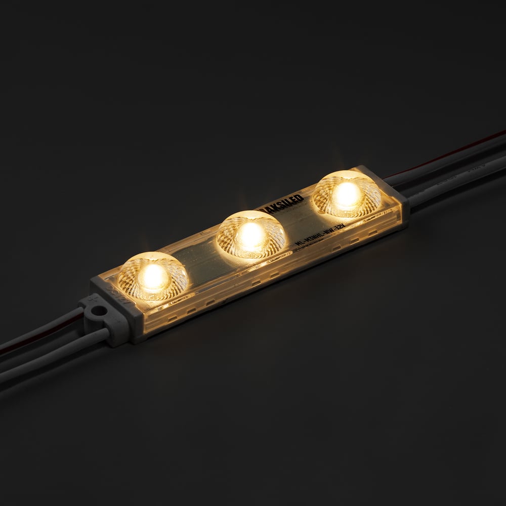 Изображение товара Светодиодный модуль MAKSILED 25 шт, 1.44Вт, 12В, IP67, 3smd 2835, 240лм, 3800-4200K ML-M3NHL-2835-NW-12V