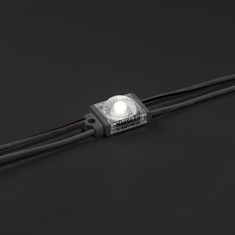 Изображение товара Светодиодный модуль MAKSILED 40 шт, 0.48Вт, 12В, IP67, 1smd 2835, 85лм, 7800-8600K ML-M1NHL-2835-CW-12V