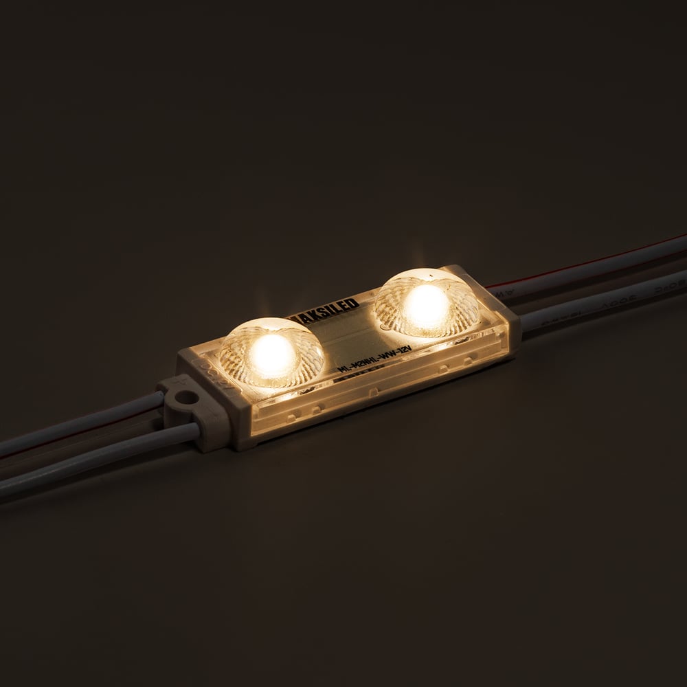 Изображение товара Светодиодный модуль MAKSILED 30 шт, 0.96Вт, 12В, IP67, 2smd 2835, 170лм, 2800-3200K ML-M2NHL-2835-WW-12V