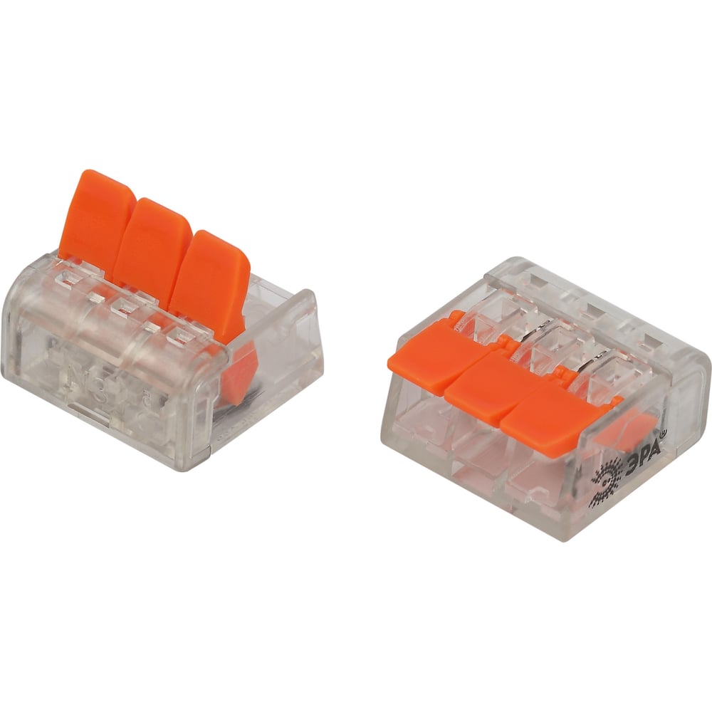 Изображение товара Клемма универсальная NO-225-350 с рычагами, 3-проводная, 50 шт