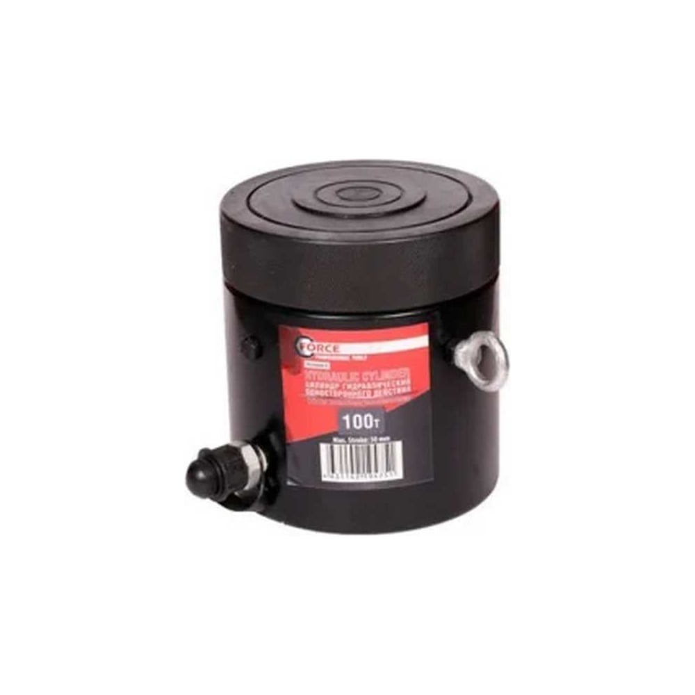Изображение товара Гидравлический цилиндр Forcekraft 100т 150мм ход резьбовой шток полупрофессиональный