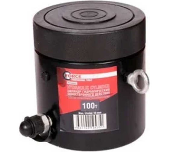 Изображение товара Цилиндр гидравлический Forcekraft с резьбовым штоком и гайкой для механической фиксации 100т (ход штока-150мм, Ø штока-135мм,общий Ø-168мм, L-286мм, 700bar) FK-YG100150LS(27847)