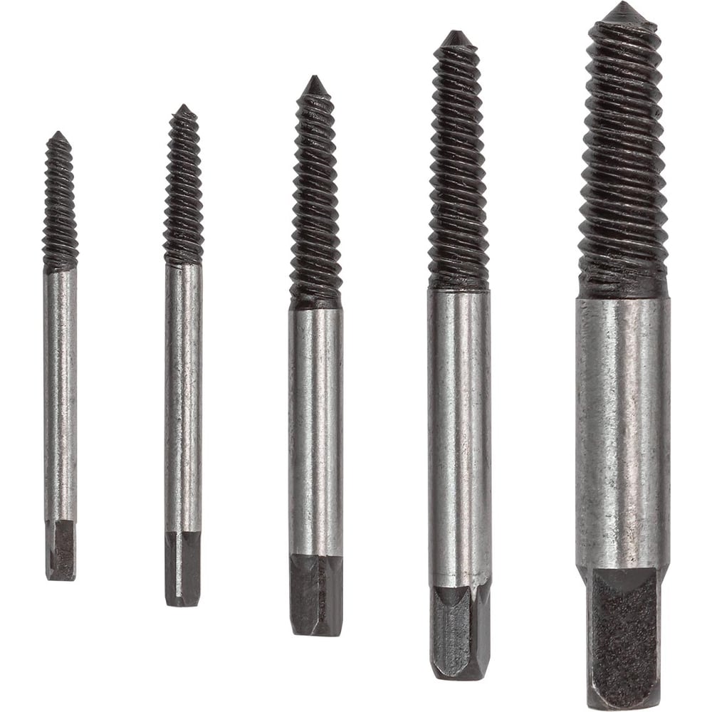 Изображение товара Набор экстракторов резьбы Forsage HSS 5 шт М3-М18 Полупрофессиональный