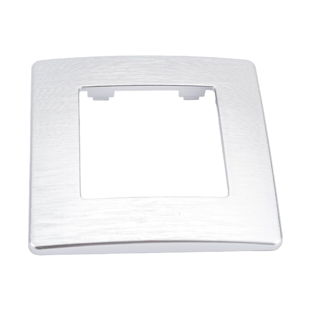 Рамка для розеток и выключателей ЭРА рамка 10x15 см серебристый