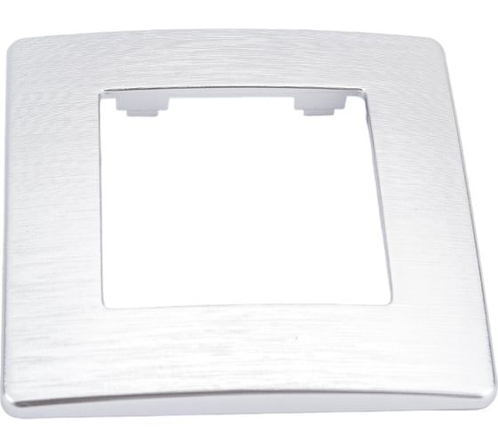 Изображение товара Рамка для розеток и выключателей ЭРА Серия 12 12510103 на 1 пост, Сатин, алюминий Б0052501