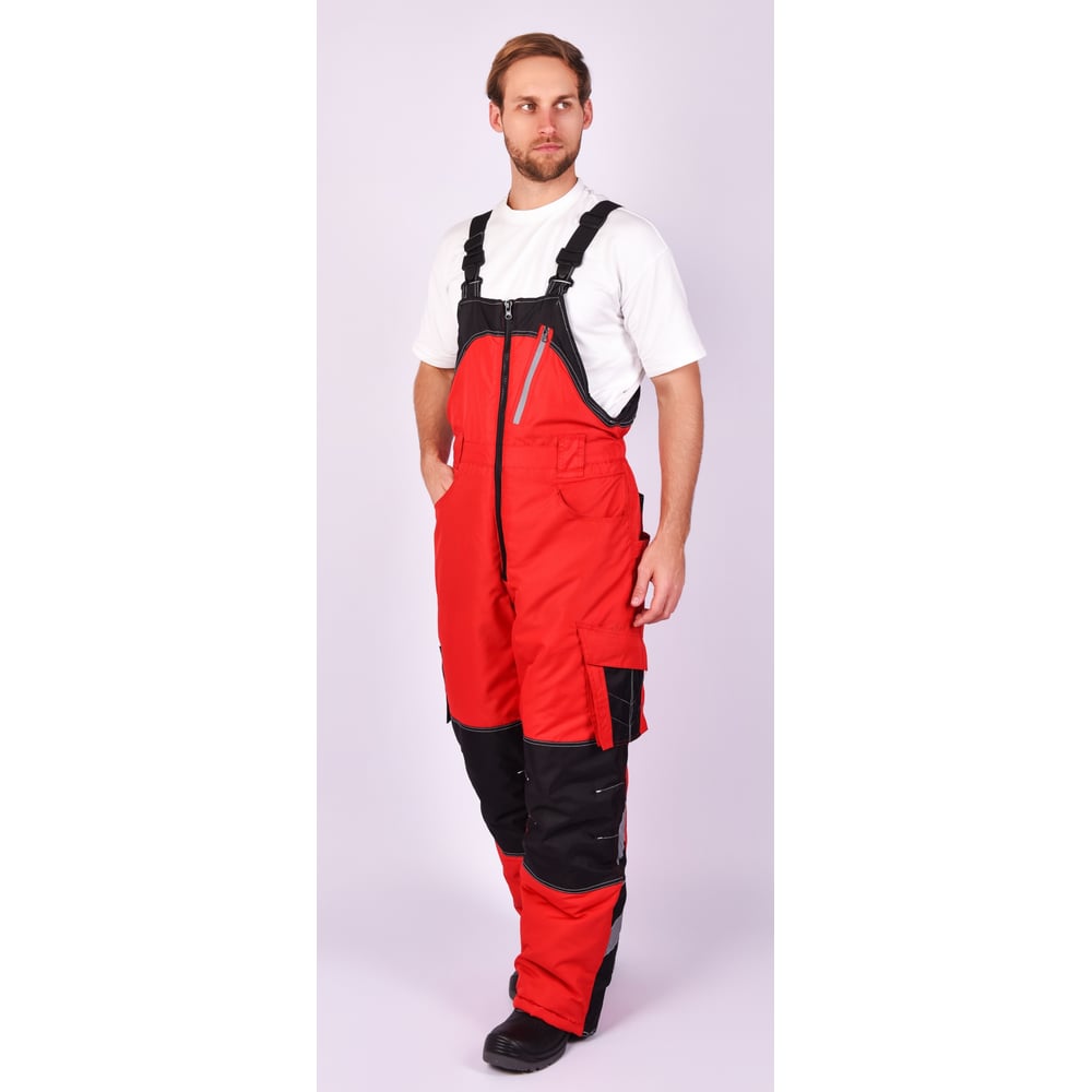 Изображение товара Полукомбинезон утепленный АНТЕКС Имидж красный черный рост 182-188