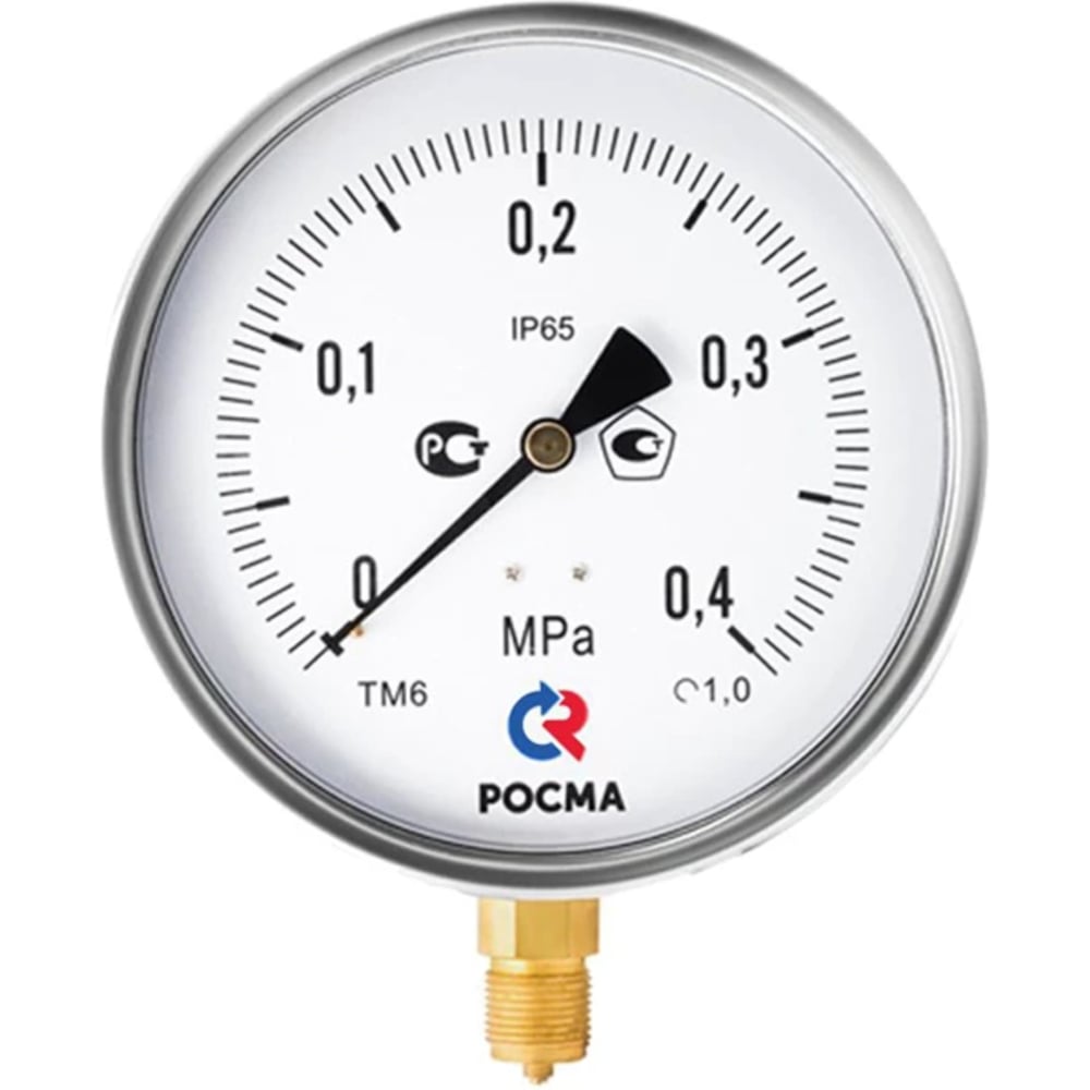 Изображение товара Манометр Росма ТМ-620Р.00 радиальный для избыточного давления до 1.6 МПа G1/2