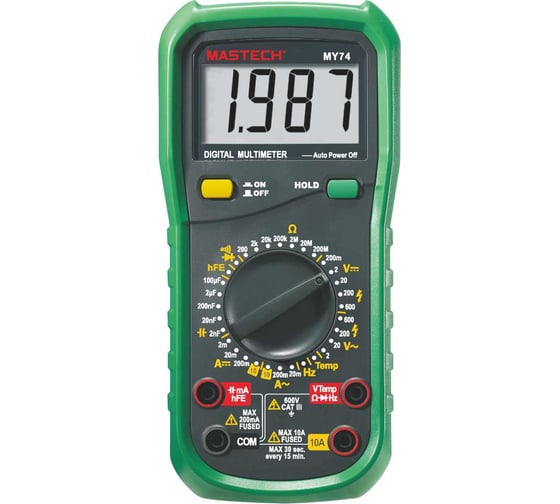 Изображение товара Цифровой мультиметр Mastech MY74 M216