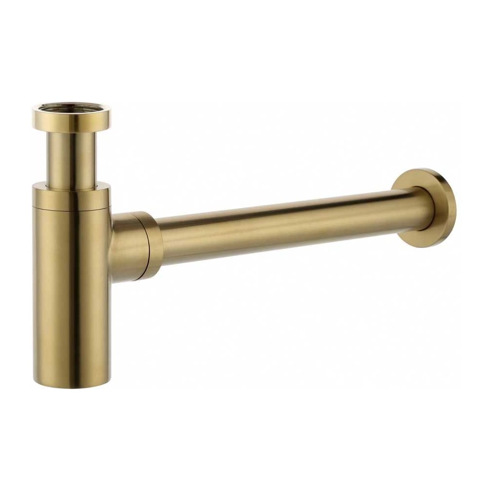 Изображение товара Сифон латунный круглый для раковины VIEIR матовое золото VRQ34-S