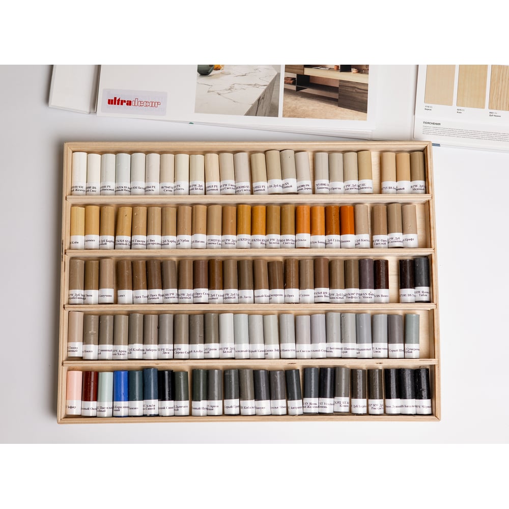 Изображение товара Набор мебельных мягких восков Colorest подходит под ЛДСП KRONOSPAN (Кроношпан)ULTRADECOR (Ультрадекор) 852003