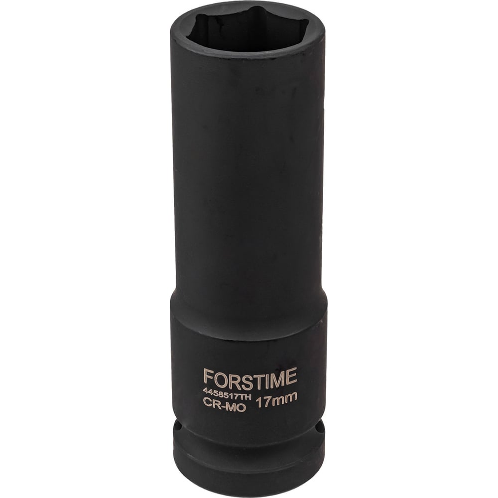 Изображение товара Головка ударная глубокая 17 мм 6-гранная FORSTIME торцевая 1/2 дюйма