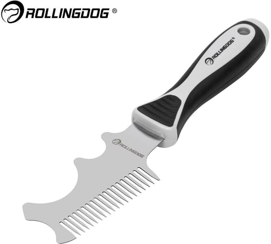 Изображение товара Малярная расчёска 4 в 1 Rollingdog для очистки валиков и кистей, нержавеющая сталь 420, 50219