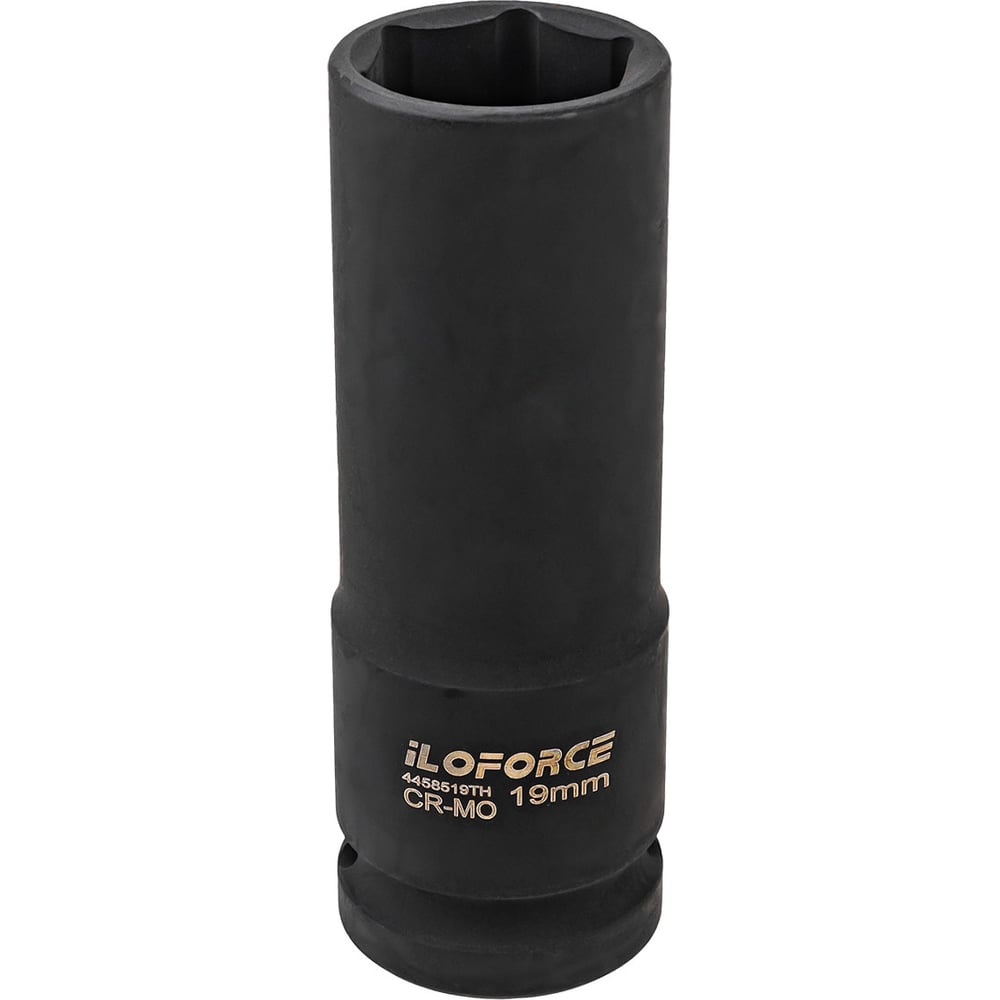Изображение товара Головка ударная глубокая тонкостенная 6-гранная ILOforce 19мм 1/2 дюйма