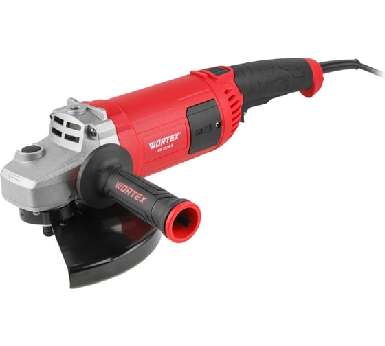 Изображение товара Двуручная углошлифмашина WORTEX AG 2326-5 в коробке, 2400 Вт, 230мм, 6500 об/мин, плавный пуск, поворотная ЦЗ-2309406980