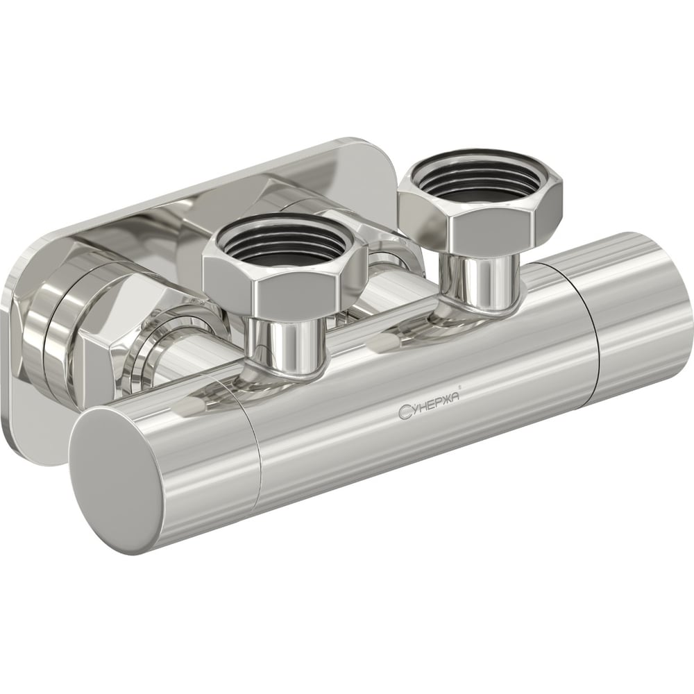 Изображение товара Угловой скрытый вентиль EU50 3/4F-1/2F нержавеющая сталь Сунержа