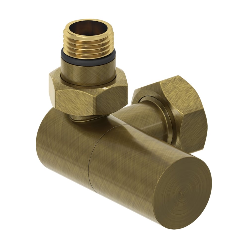 Изображение товара Вентиль 3D левый (цилиндр) из нержавеющей стали с состаренной бронзой 05-1402-1234