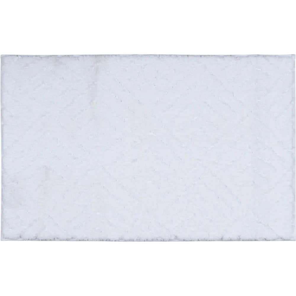 Изображение товара Коврик для ванной VIDAGE Калгари 50х80 белый противоскользящий из полиэстера