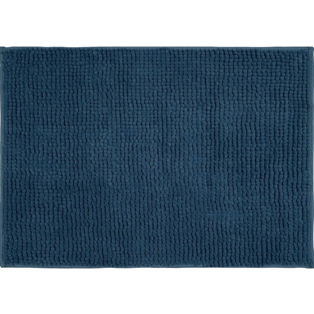 Изображение товара Коврик для ванной VIDAGE Аден 50х70 см шенилл противоскользящий темно-синий