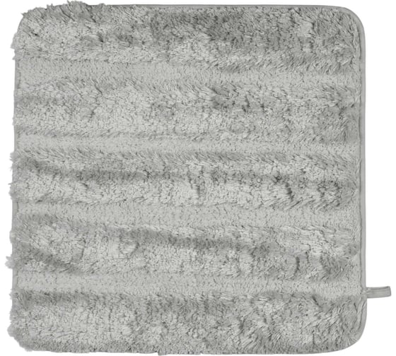 Изображение товара Коврик для ванной VIDAGE Риони 50х50 см, цвет серый, микрофибра 1359033