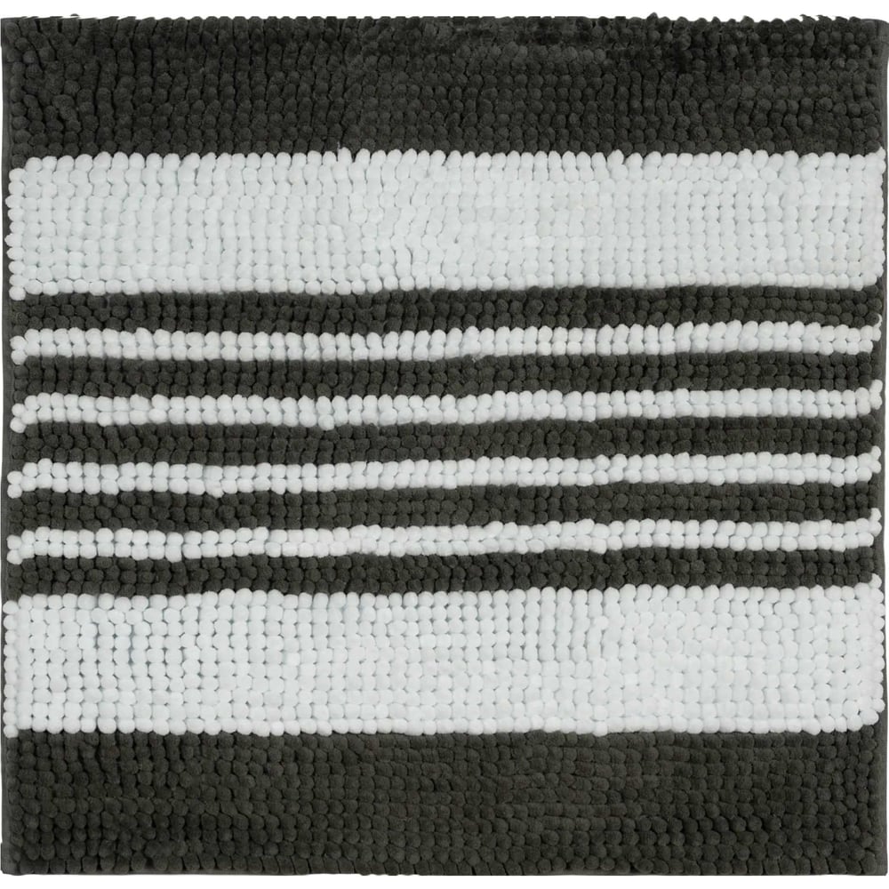 Изображение товара Коврик для ванной VIDAGE Журуа 50х50 см, белый серый, противоскользящий из полиэстера