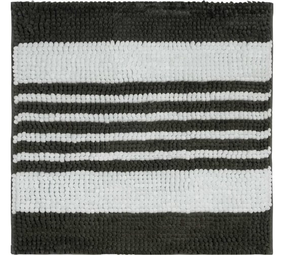 Изображение товара Коврик для ванной VIDAGE Журуа 50х50 см, белый/серый, шенилл 1359043