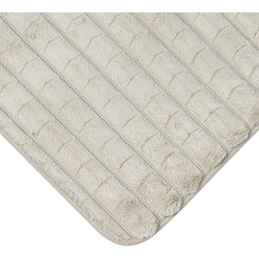 Изображение товара Коврик для ванной VIDAGE Лейте 50х50 см бежевый противоскользящий жаккард