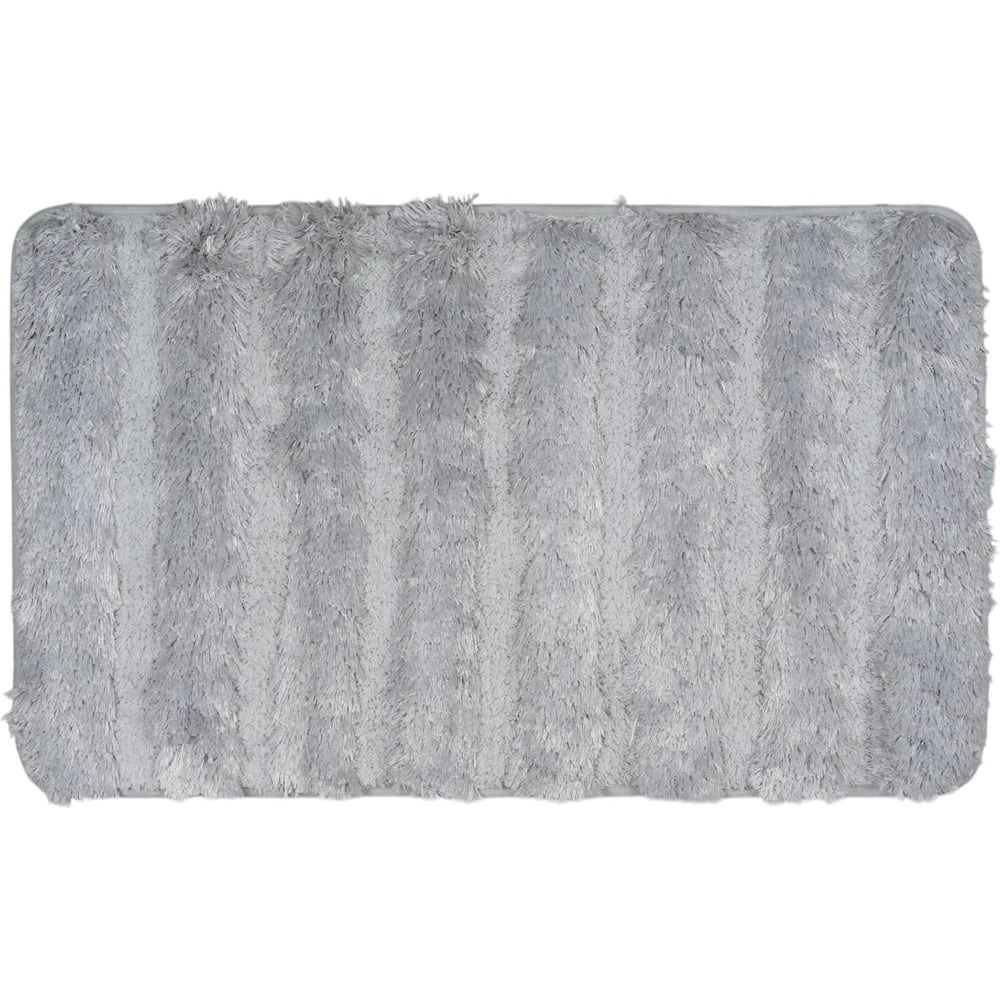 Изображение товара Коврик для ванной VIDAGE Риони 51х78 см серый противоскользящее покрытие