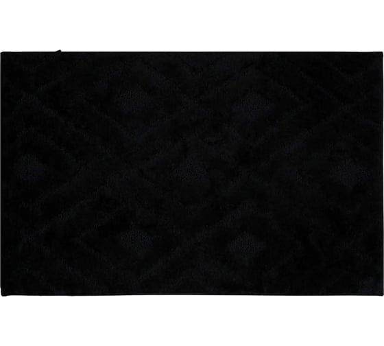 Изображение товара Коврик для ванной VIDAGE Сантус 50х80 см, цвет черный, микрофибра 1359030
