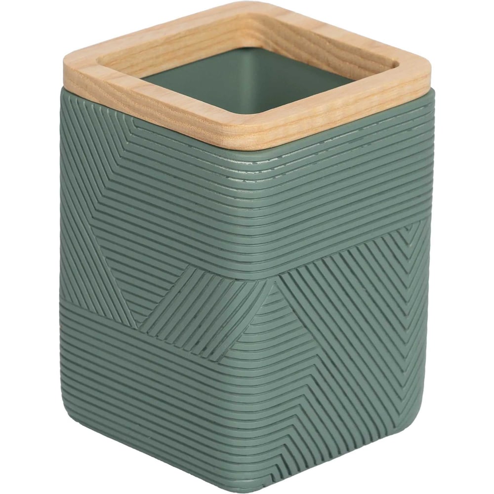 Изображение товара Стакан VIDAGE Инта из полирезина зеленый настольный 79 мм 101 мм