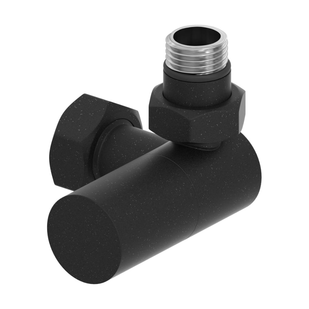 Изображение товара Вентиль 3D правый цилиндр G 1/2 НР x G 3/4 НГ тёмный титан муар старая модель