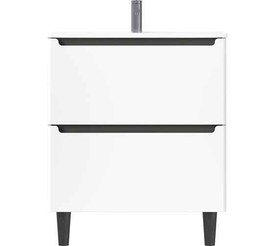 Изображение товара Тумба под раковину 1Marka Coda 85Н 846х887х471 мм, перламутр белый Ц0000042343