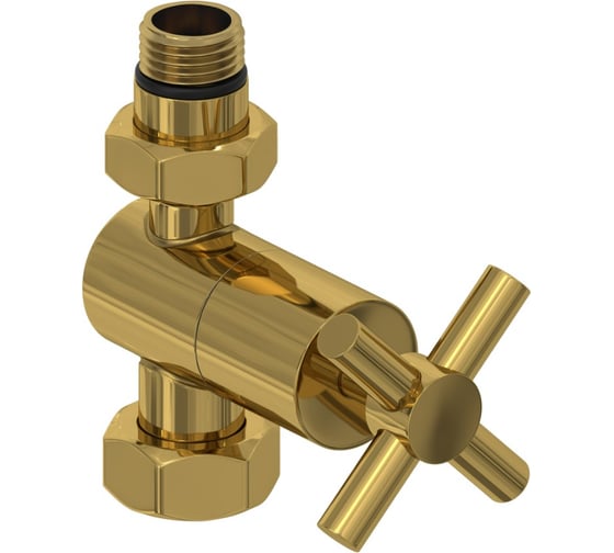 Изображение товара Вентиль прямой (крест) Сунержа G 1/2 НР х G 3/4 НГ Золото 03-1409-1234