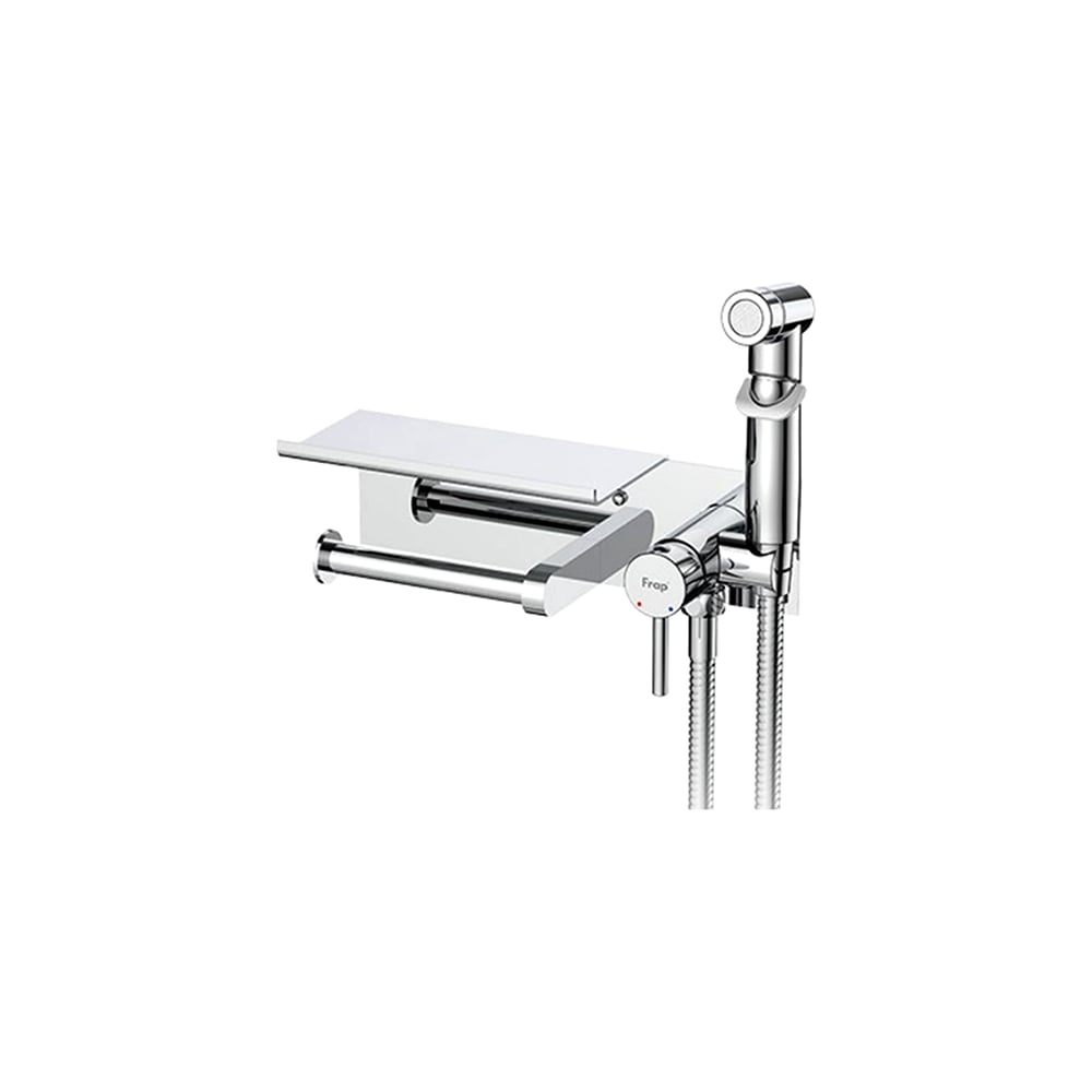 Изображение товара Гигиенический душ FRAP F2075 с хромированным покрытием и длиной шланга 1,2м
