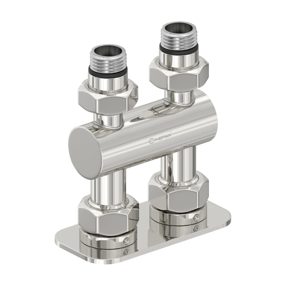 Изображение товара Модуль 2х1/2 прямой EU50 Сунержа нержавеющая сталь для систем водоснабжения