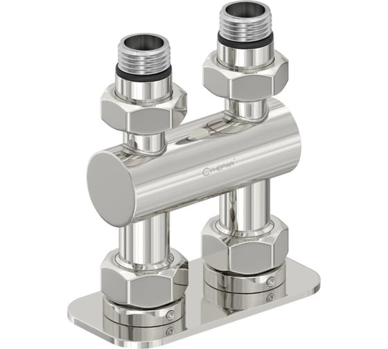 Изображение товара Модуль 2х1/2 прямой EU50 Сунержа Без покрытия 00-1537-1234