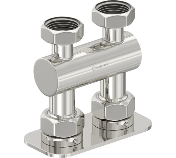 Изображение товара Модуль 2х3/4 прямой EU50 Сунержа Без покрытия 00-1539-3434