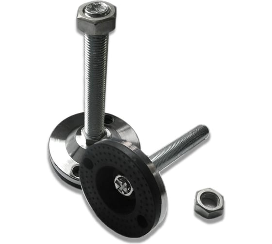 Изображение товара Опора UnitMC винтовая регулируемая 100хМ20х150 (основание сталь, винт сталь) 400204 100хМ20х150