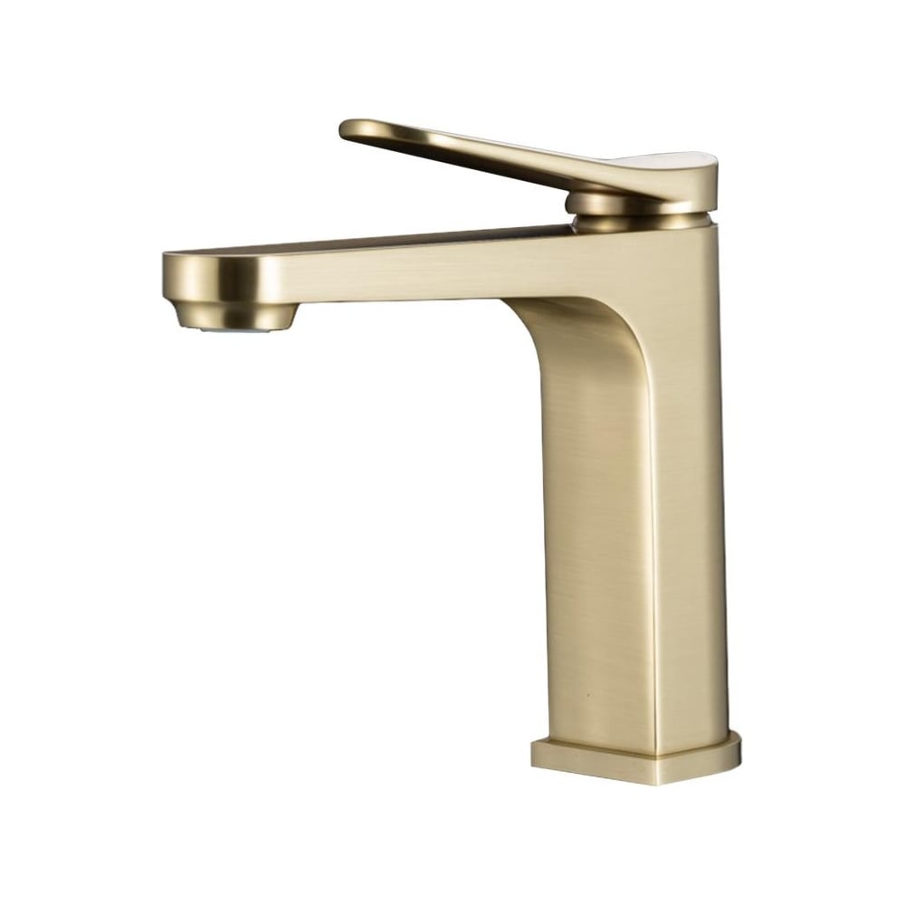 Изображение товара Современный однорычажный смеситель для раковины GAPPO G1010-3 золотой сатин