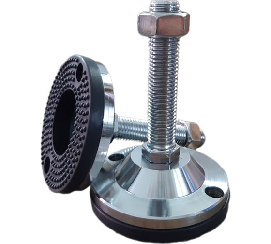 Изображение товара Опора UnitMC винтовая регулируемая 100хМ20х100 (основание сталь, винт сталь) 400204 100хМ20х100